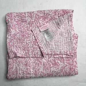 Lilly Pulitzer Pink Organic Cotton Swaddling Blanket 47x47 Pottery Barn Girls